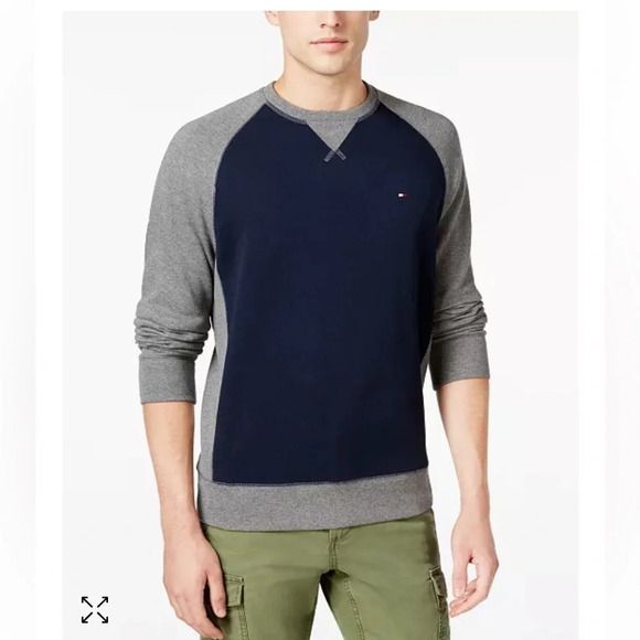 Tommy Hilfiger sweatshirt in gray and navy - Large - Picture 1 of 8